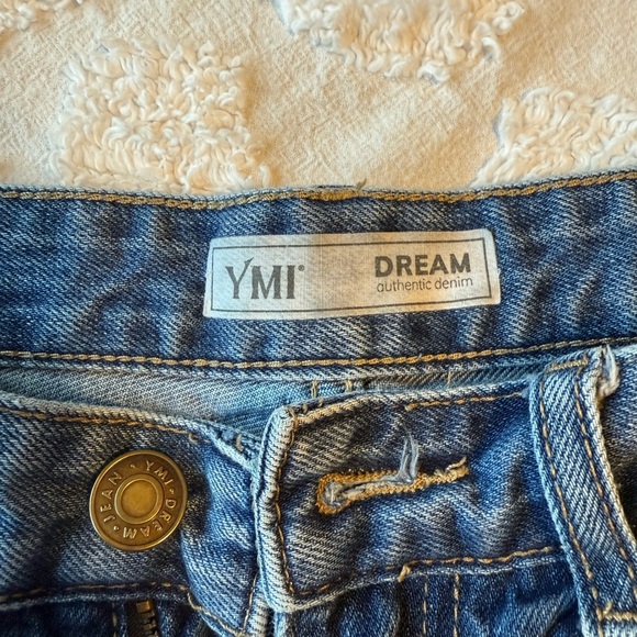 YMI Blue Boyfriend Jeans Relaxed Fit Distressed - Picture 3 of 6